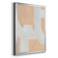 Neutral Winding Paths II - Modern Framed Canvas Print