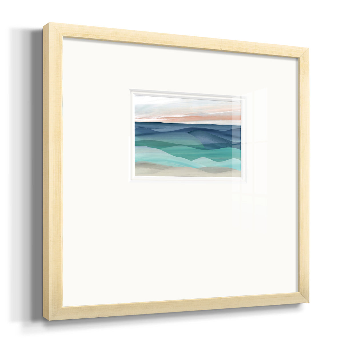 Shifting Seas Premium Framed Print Double Matboard