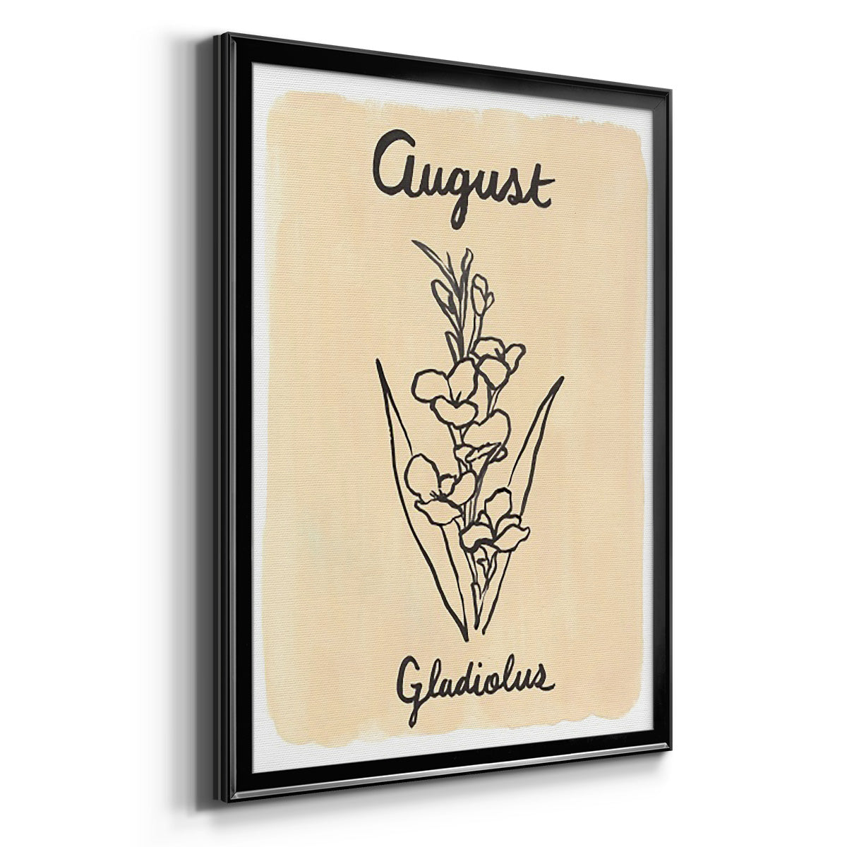 Birth Month VIII - Modern Framed Canvas Print