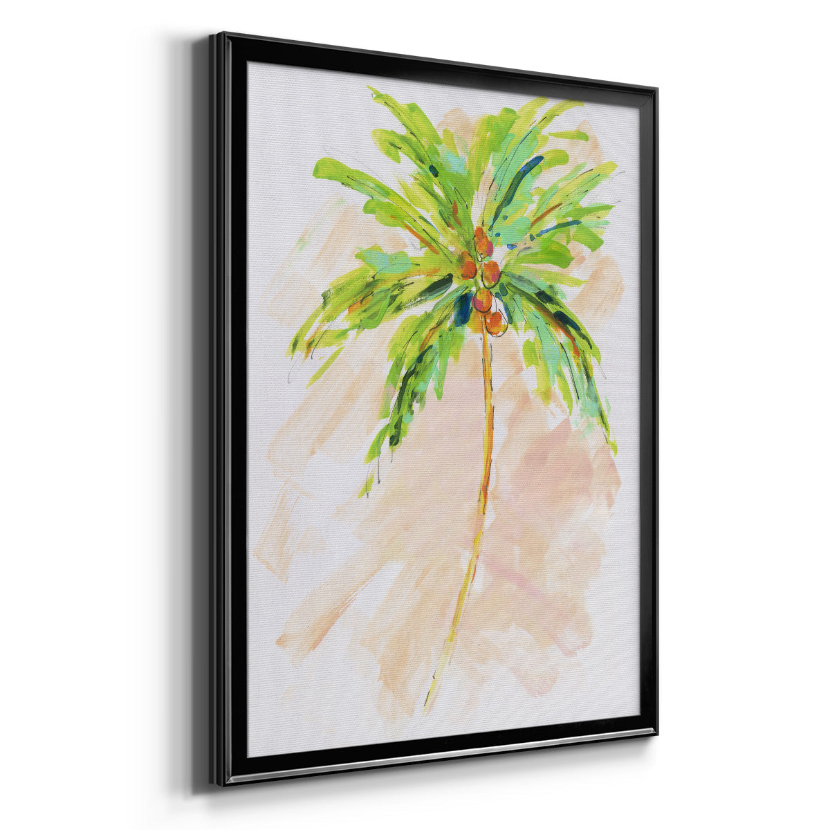 Coconut Palm II - Modern Framed Canvas Print