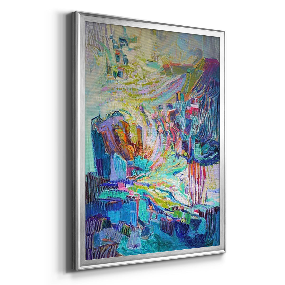 Gathering up the Goddess I - Modern Framed Canvas Print