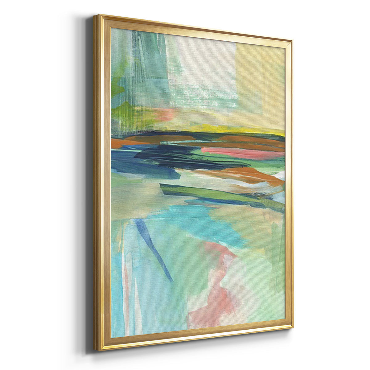 Radiant Horizon II - Modern Framed Canvas Print