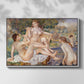 The Large Bathers, 1884-1887 - Floater Framed Canvas Print