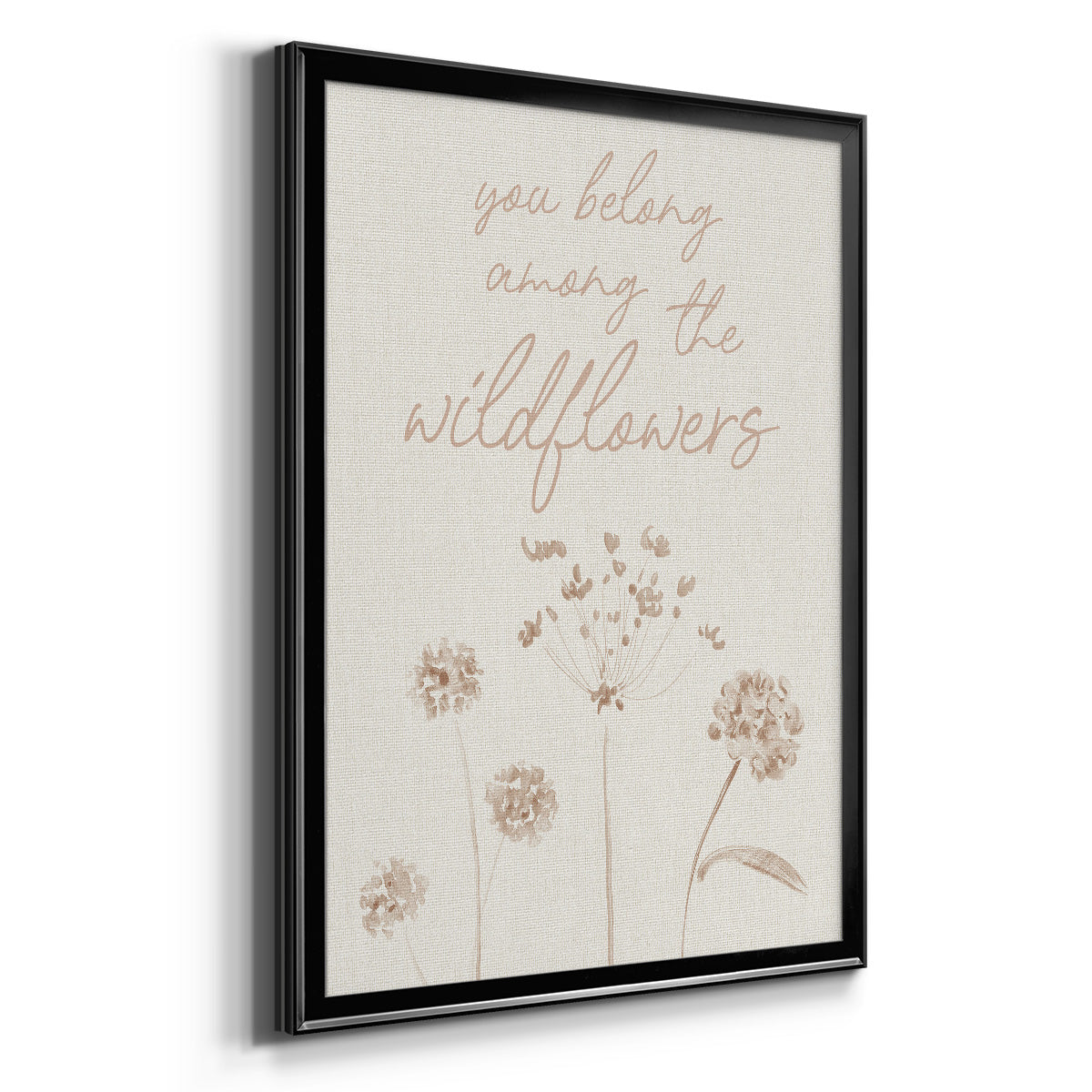 Wildflowers - Modern Framed Canvas Print