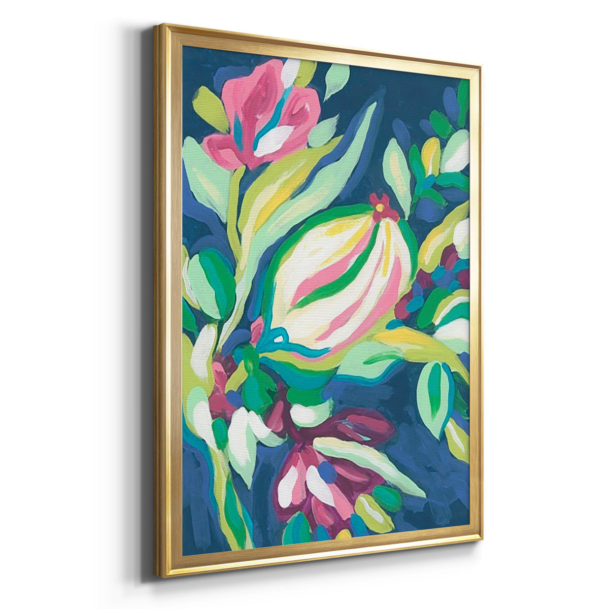 Blue Tropics III - Modern Framed Canvas Print