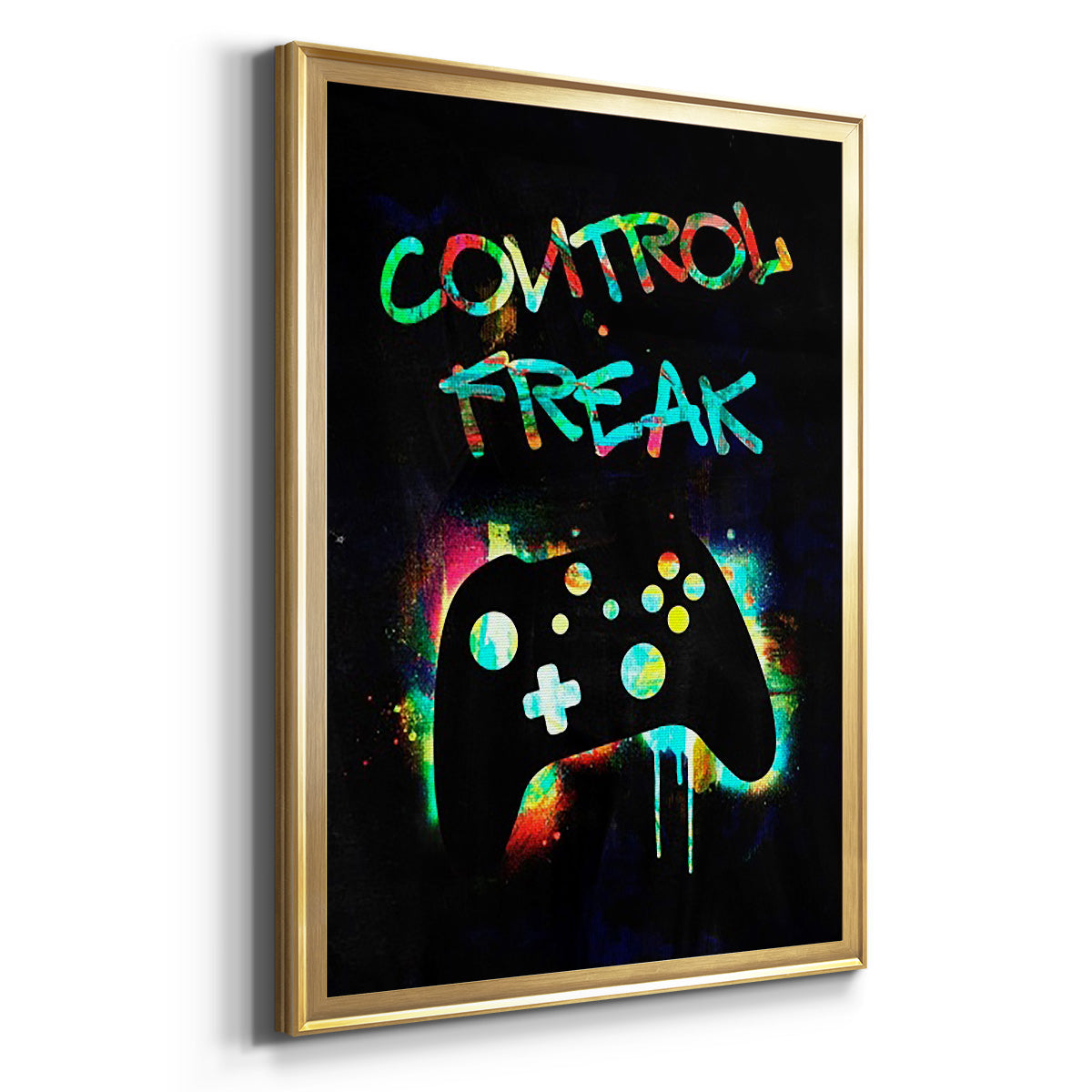 Gamer Tag I - Modern Framed Canvas Print