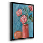 Rosa Blooms II - Modern Framed Canvas Print