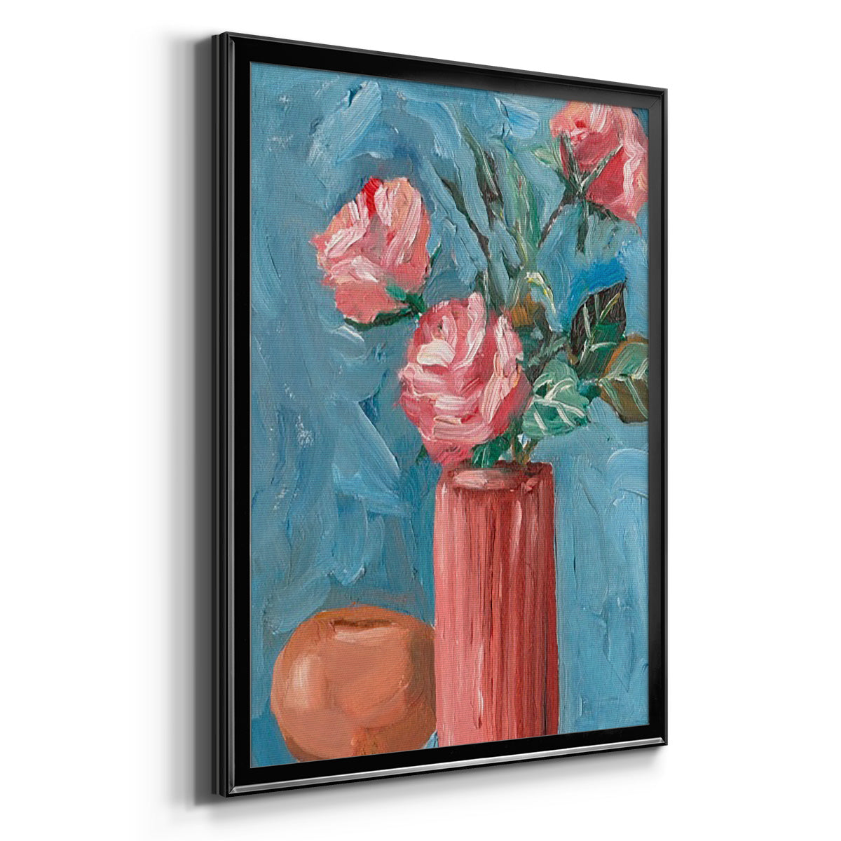 Rosa Blooms II - Modern Framed Canvas Print