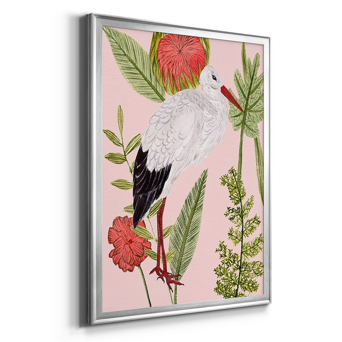 Birds in Motion IV - Modern Framed Canvas Print