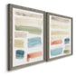 Watercolor Swatches I - Premium Framed Canvas 2 Piece Set - Ready to Hang