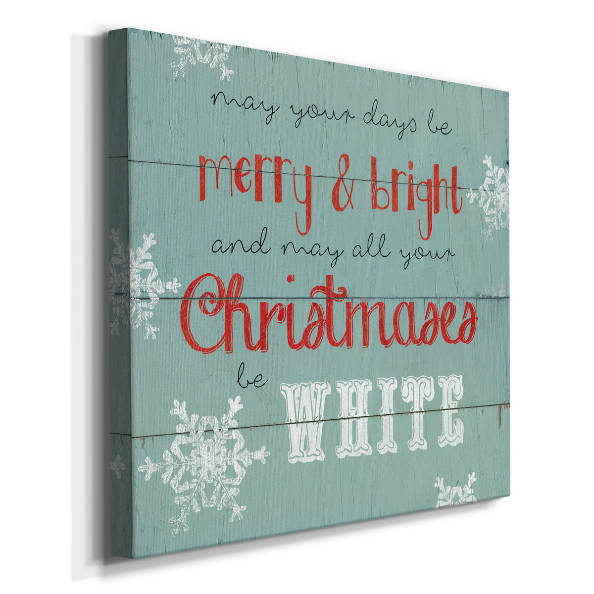 White Christmas-Premium Gallery Wrapped Canvas - Ready to Hang