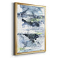 Blue Memories II - Modern Framed Canvas Print