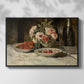 Strawberries and Champagne, c. 1881-1885 - Floater Framed Canvas Print
