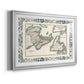 Bordered Map of Canada - Modern Framed Art Print