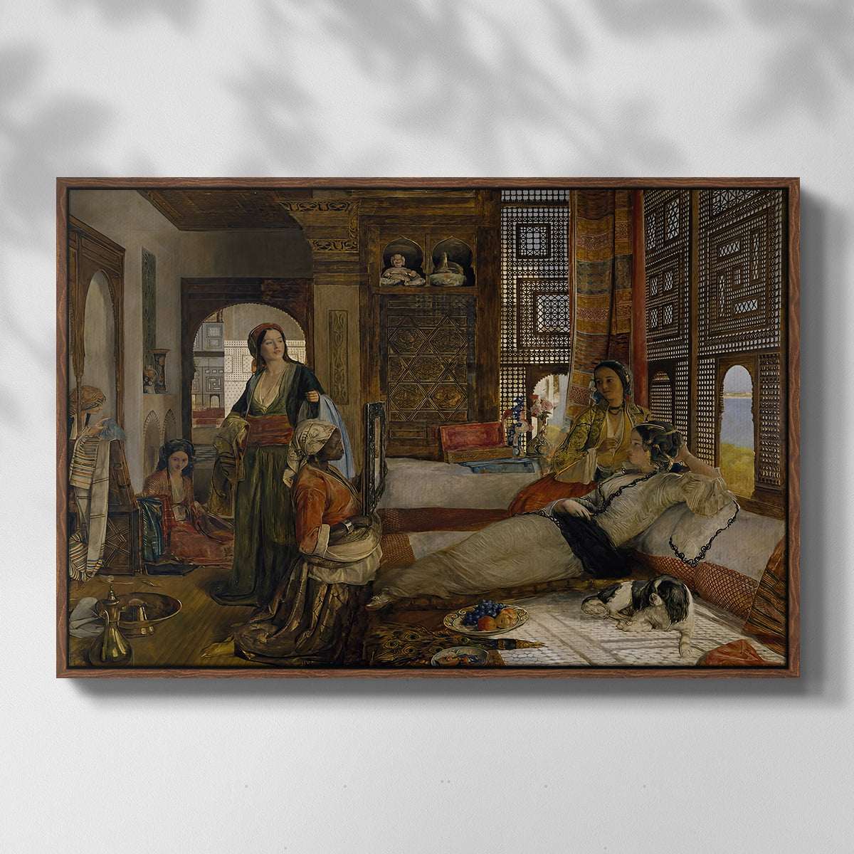 The Harem, 1876 - Floater Framed Canvas Print