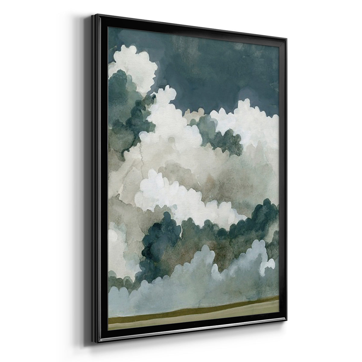 Vast Neutral Sky - Modern Framed Canvas Print
