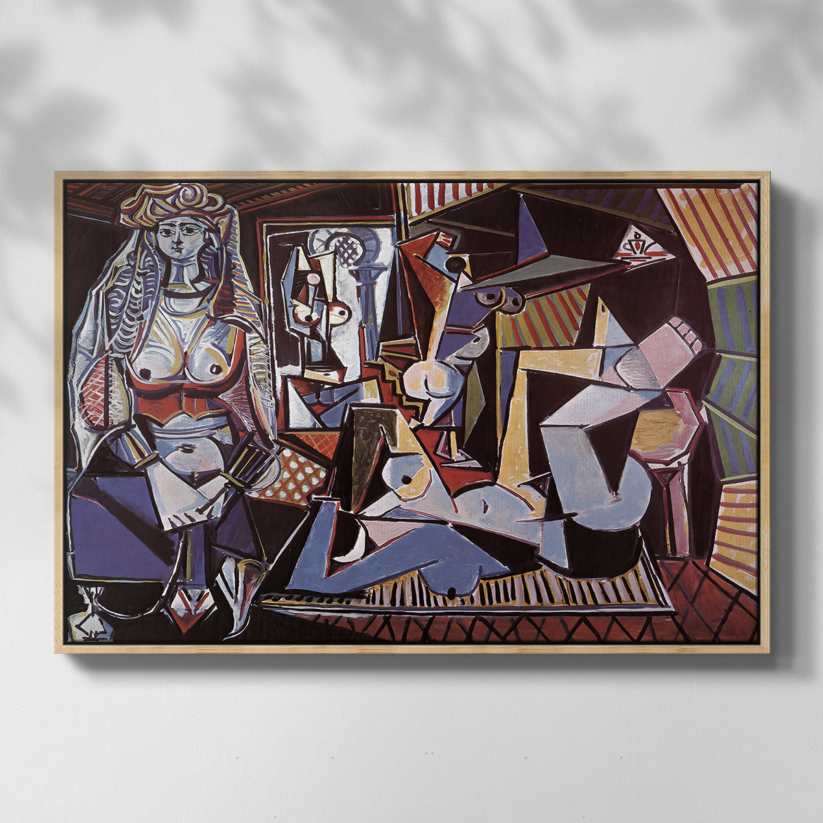Women of Algiers (Version O), 1955 - Floater Framed Canvas Print