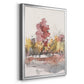 Watercolor Treeline Sketch I - Modern Framed Canvas Print