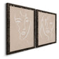 Curly Face I - Premium Framed Canvas 2 Piece Set - Ready to Hang