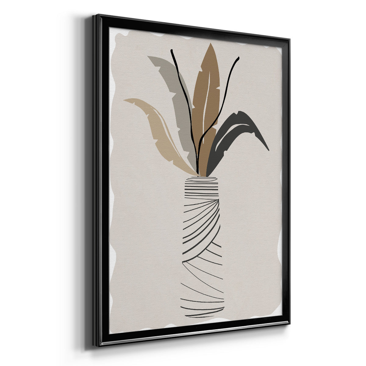 Palm Arrangement II - Modern Framed Canvas Print