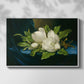 Giant Magnolias on a Blue Velvet Cloth, c. 1890 - Floater Framed Canvas Print