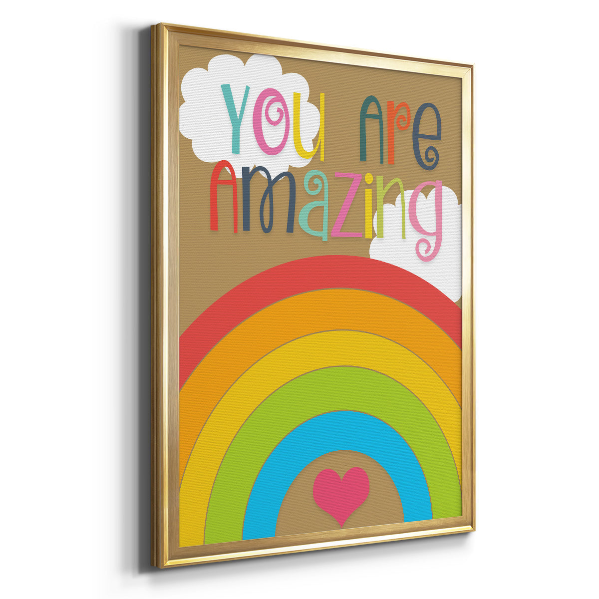 You Are Amazing - Modern Framed Canvas Print
