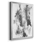 Graphite Abstract III - Modern Framed Canvas Print