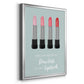 Flawless Lipstick - Modern Framed Canvas Print
