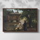 A Catholic Priest in Front of a Sarcophagus, c. 1857 - Floater Framed Canvas Print