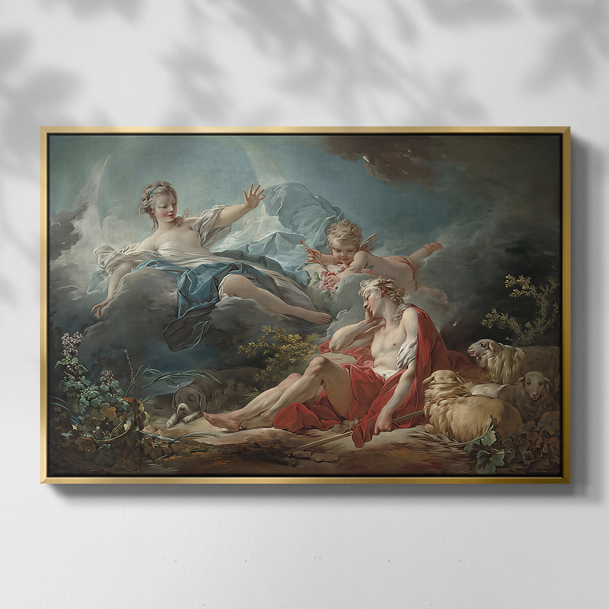 Diana and Endymion, c. 1753-1756 - Floater Framed Canvas Print