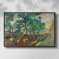 The Garden of Saint-Paul Hospital, 1889 - Floater Framed Canvas Print