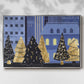 Holiday Night Collection A - Framed Gallery Wrapped Canvas in Floating Frame