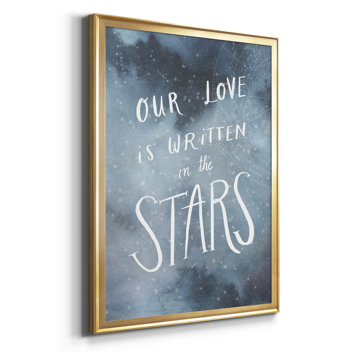 Celestial Love IV - Modern Framed Canvas Print