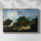 Landscape with Shepherds and Flock of Sheep, c. 1763-1765 - Floater Framed Canvas Print