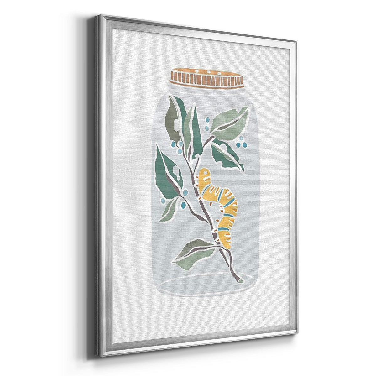 Nature Jar I - Modern Framed Canvas Print