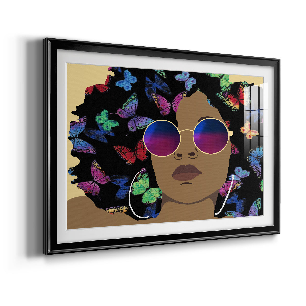 Butterfly Diva I Premium Framed Print - Ready to Hang