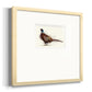 Pheasant Splash 1 Premium Framed Print Double Matboard