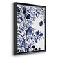Indigo Song I - Modern Framed Canvas Print