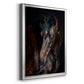 Sunlit Horses I - Modern Framed Canvas Print