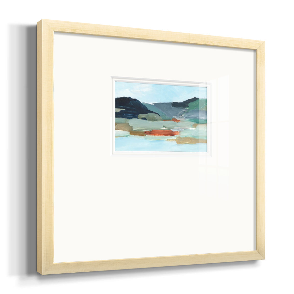 Autumn Mountains II Premium Framed Print Double Matboard