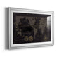 Black Gold Map - Modern Framed Art Print