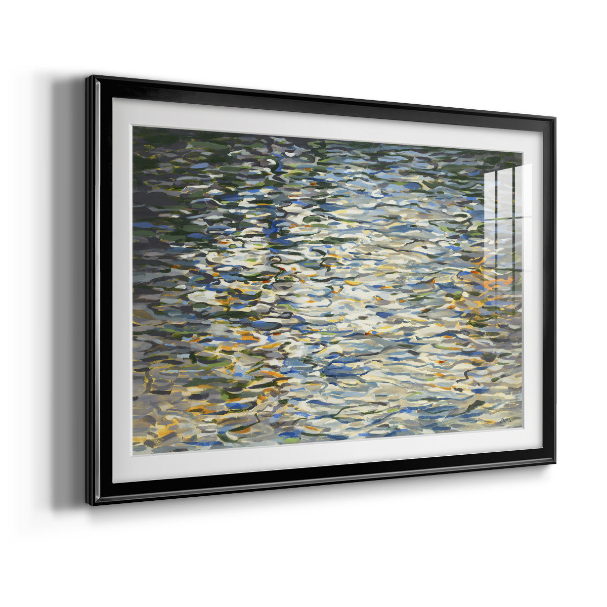 Water Reflections - Modern Framed Art Print