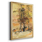 Fall Foliage Watercolor I - Modern Framed Canvas Print