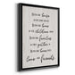 Love and Friends - Modern Framed Canvas Print