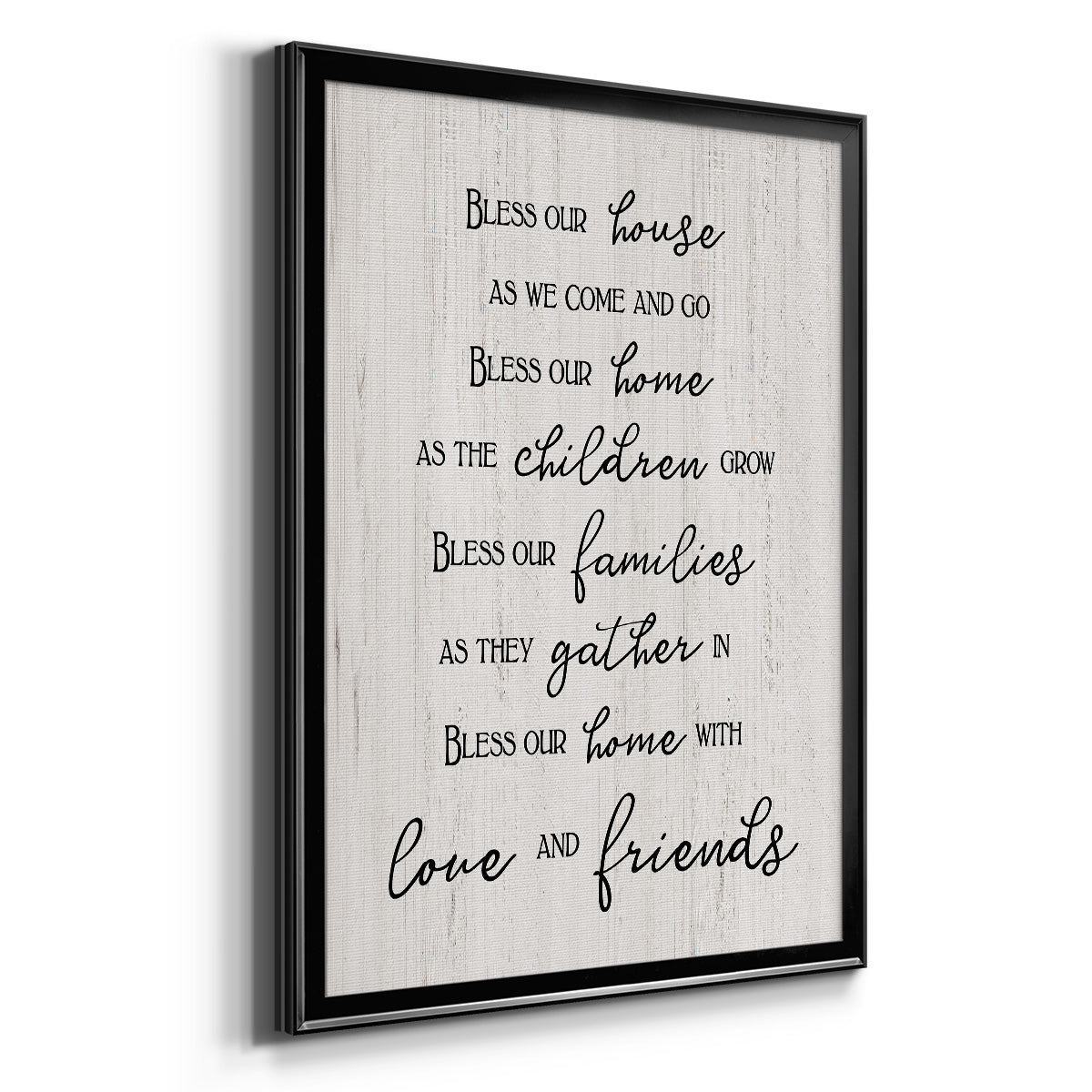 Love and Friends - Modern Framed Canvas Print