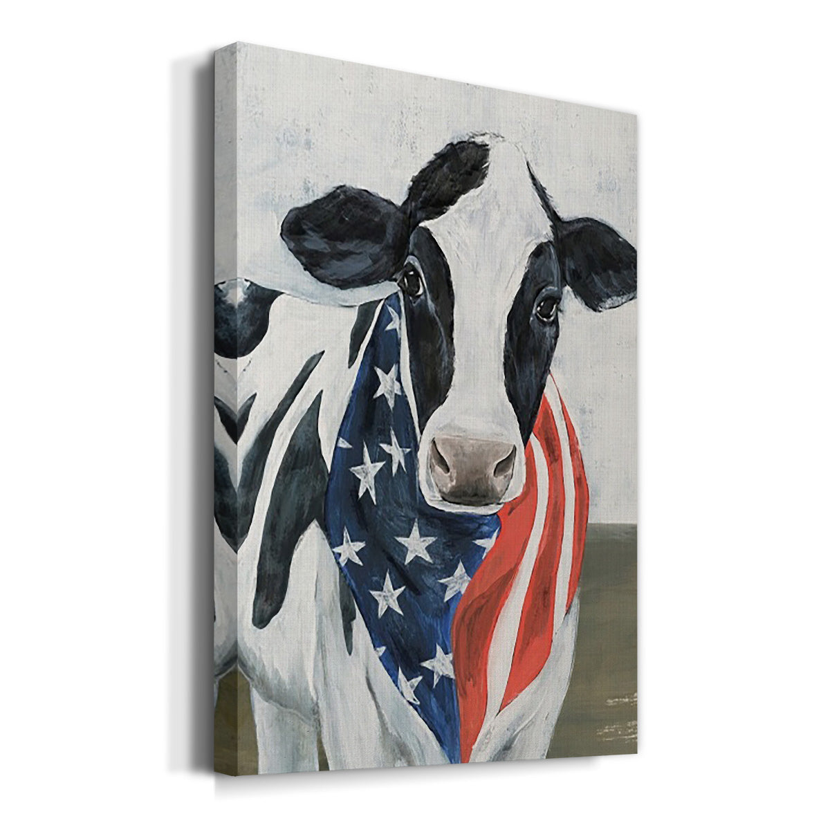 American Cow II Premium Gallery Wrapped Canvas - Ready to Hang