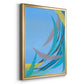 Circulating Flow II - Modern Framed Canvas Print