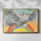 Flying Dove with Rainbow (Colombe volant à l'Arc-en-ciel), 1952 - Floater Framed Canvas Print