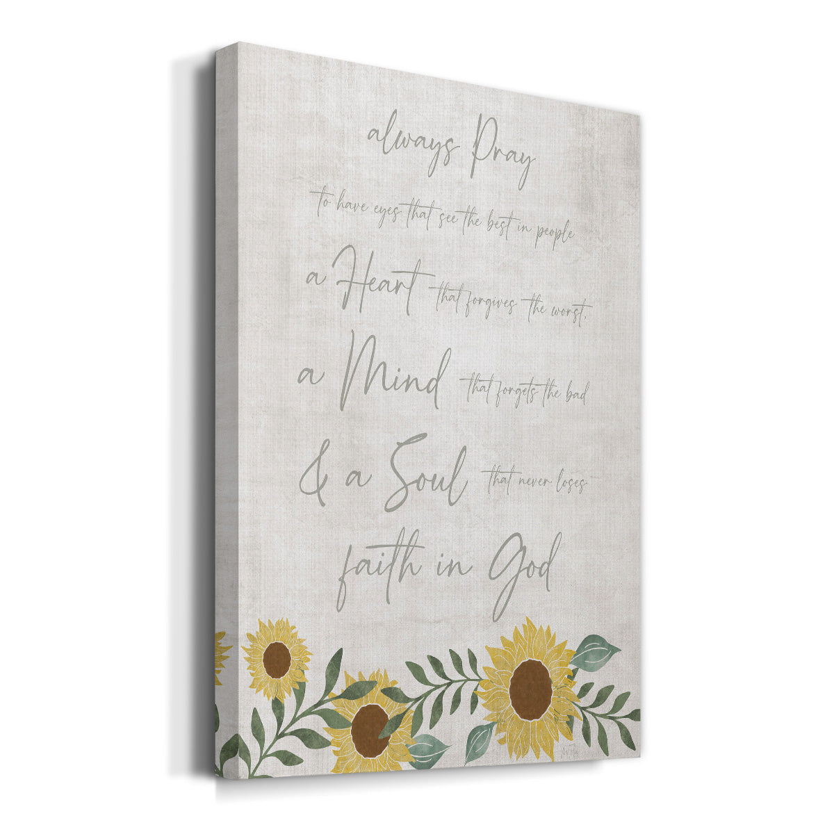 Always Pray - Canvas Art Print