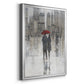 Rain in The City I - Modern Framed Canvas Print